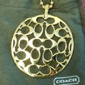 Authentic Coach Miranda Signature C necklace